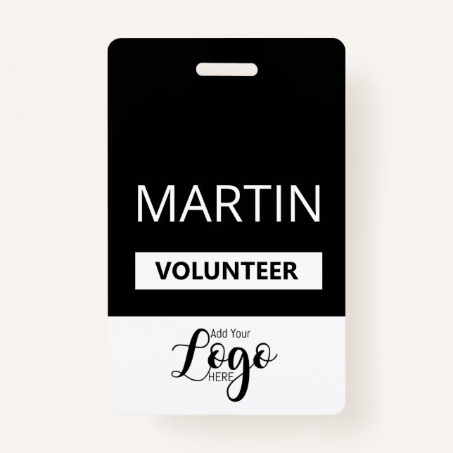 Volunteer Badge | Custom Name Tag (Front)