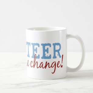 Volunteer Be The Change Coffee Mug