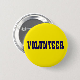 Volunteer Blue and Gold Playbill 2 Inch Round Button