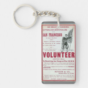 Volunteer Clipper Sailing 1900 Keychain
