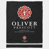 Volunteer Firefighter | Maltese Cross Symbol Black