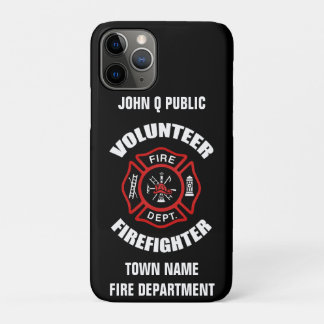Volunteer Firefighter Name Template iPhone 11 Pro Case
