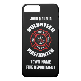 Volunteer Firefighter Name Template iPhone 8 Plus/7 Plus Case