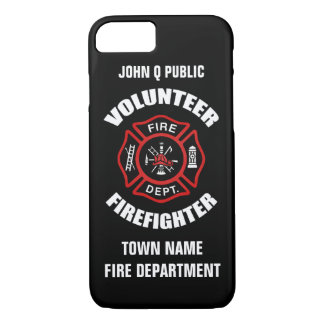 Volunteer Firefighter Name Template iPhone 8/7 Case