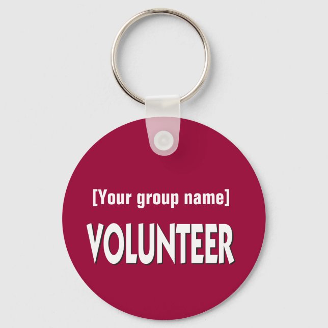 Volunteer Gift with Name Keychain (Front)