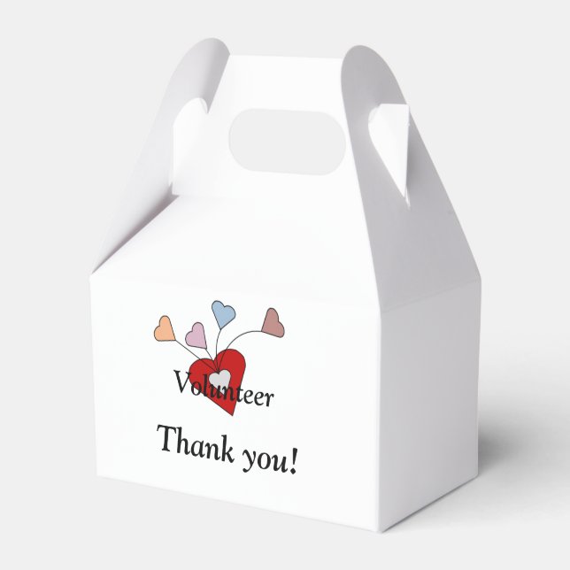 Volunteer Giving From the Heart Favor Box (Front Side)