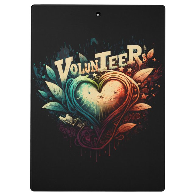 Volunteer heart  clipboard (Back)