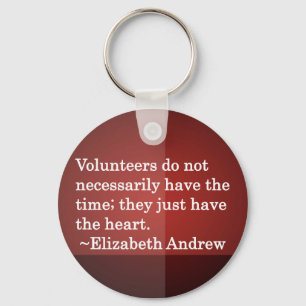 Volunteer Heart Keychain
