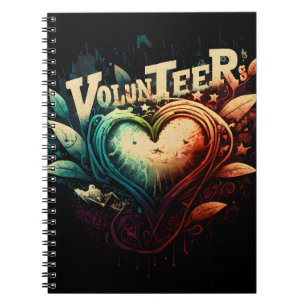 Volunteer heart notebook