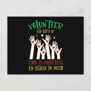 Volunteer Heart Vlunteers Volunteering Kindness Ch Postcard