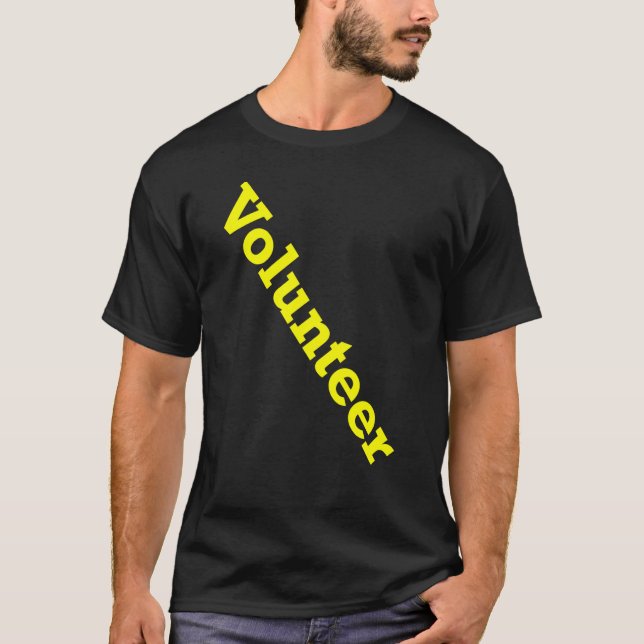 Volunteer Job Staff Event Uniform Charity Group Ch T-Shirt (Front)