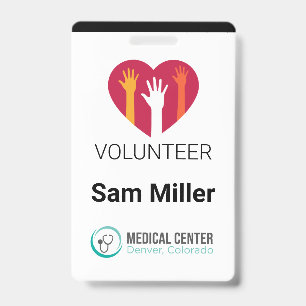 Volunteer Medical Office ID Badge