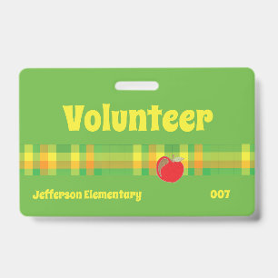 Volunteer school green badge