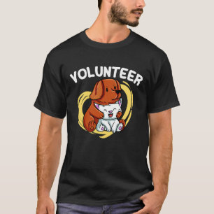 Volunteer shelter animal rescue Volunteer helper r T-Shirt