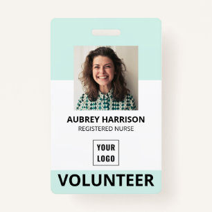 Volunteer Simple Photo ID Badge