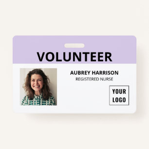Volunteer Simple Photo ID Badge