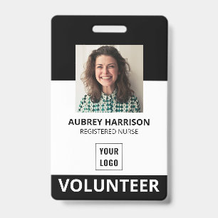 Volunteer Simple Photo ID Badge