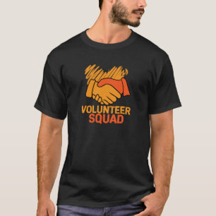 Volunteer Squad Fire Department Helpers Rescuers V T-Shirt