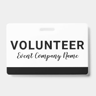 Volunteer Staff Badge