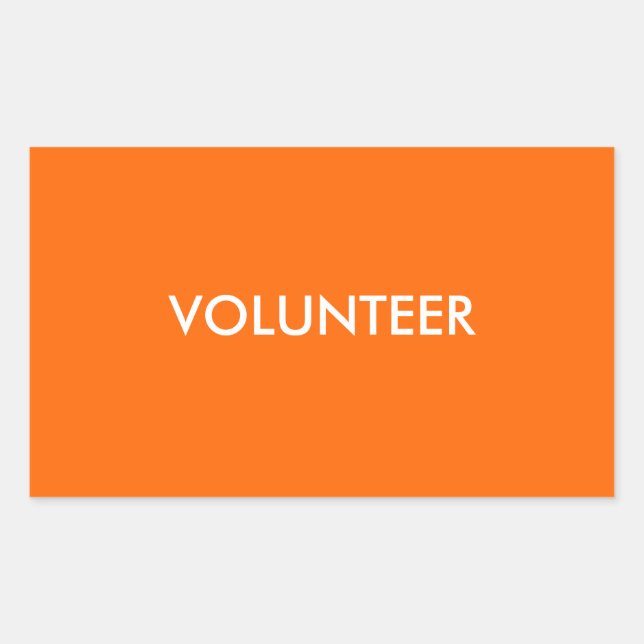 VOLUNTEER STICKER (Front)