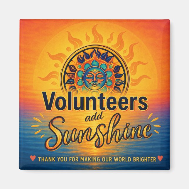 Volunteer Sunshine  Magnet (Front)