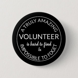 Volunteer thank you 2 inch round button