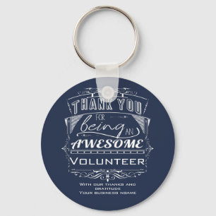 Volunteer Thank You Appreciation Keychain