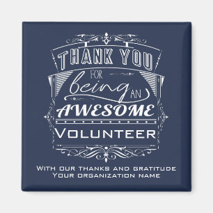 Volunteer Thank You Appreciation Magnet