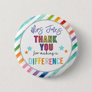 volunteer thank you for making a different 2 inch round button