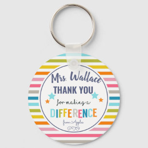 volunteer thank you for making a different keychain