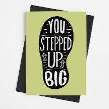 Volunteer Thanks - You Stepped Up Big! Thank You C