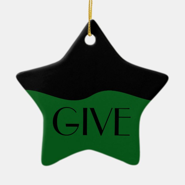 Volunteer: The Greatest Gift is Giving Yourself Ceramic Ornament (Front)