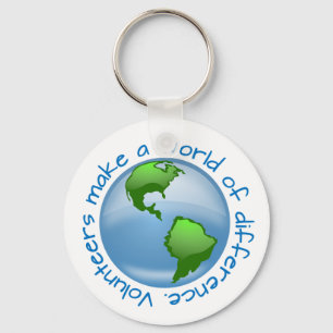 Volunteers Make a World of Difference Keychain