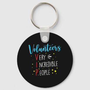Volunteers VIP Volunteer Volunteering Charity Resc Keychain