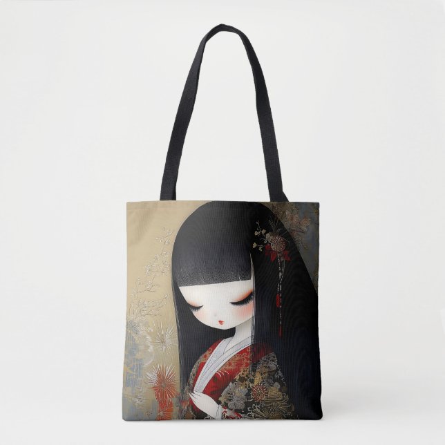 Voluptuous Anime Queen Tote Bag (Front)