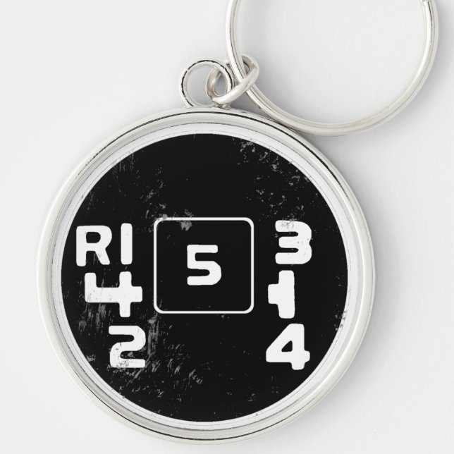 Volvo 245 shift pattern keychain (Front)