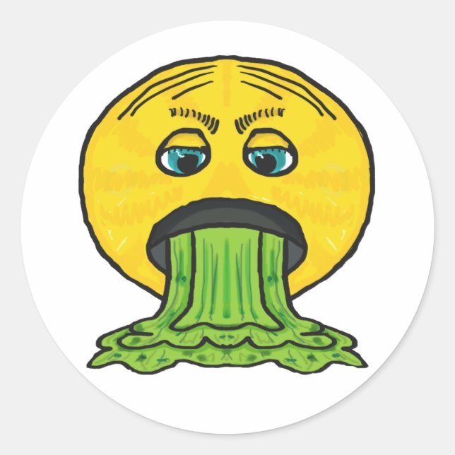Vomit Classic Round Sticker (Front)