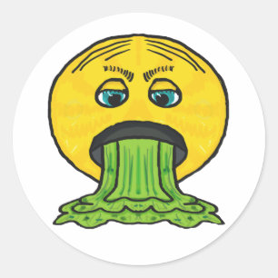 Vomit Classic Round Sticker