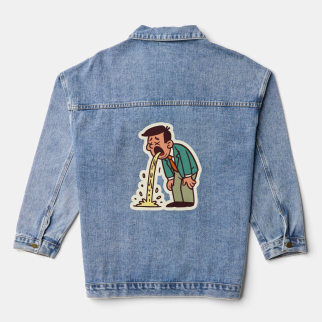 Vomit Denim Jacket (Back)