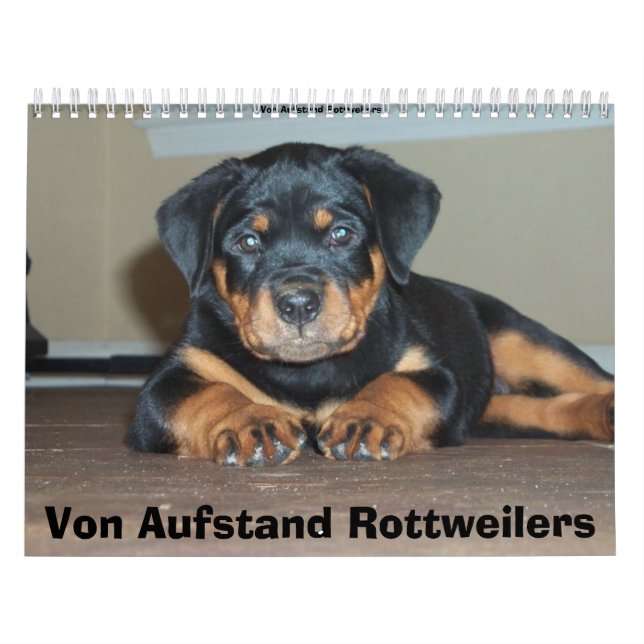 Von Aufstand Rottweilers Calendar (Cover)