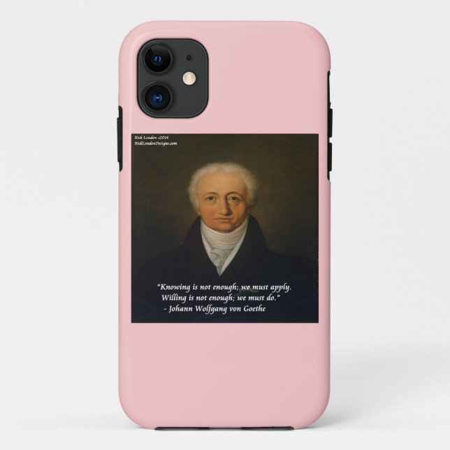 von Goethe Willingnes Quote iPhone 5/5S Case (Back)