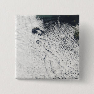 Von Karmann cloud vortices 2 Inch Square Button