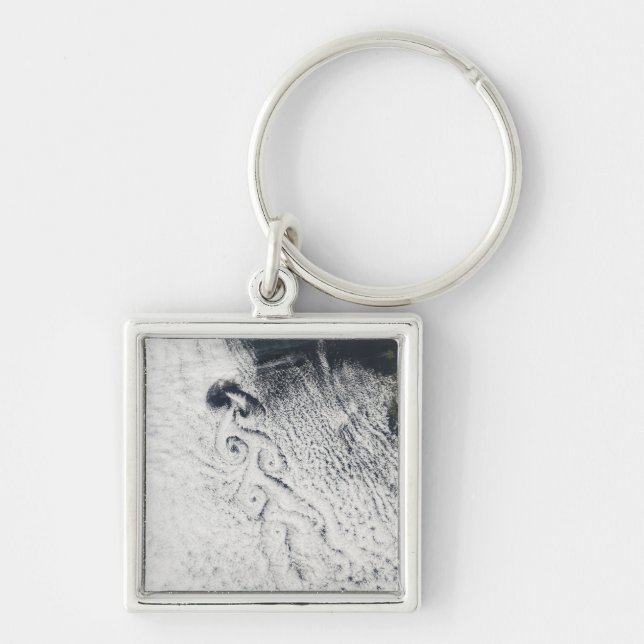 Von Karmann cloud vortices Keychain (Front)