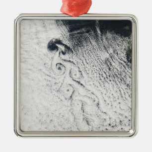 Von Karmann cloud vortices Metal Ornament