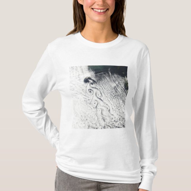 Von Karmann cloud vortices T-Shirt (Front)