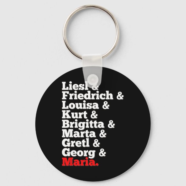 Von Trapp Family Singers Sound Of Music  Keychain (Front)