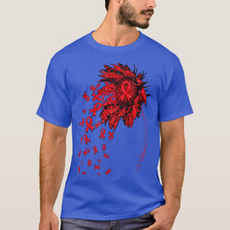 Von Willebrands Disease Awareness Sunflower ribbon T-Shirt