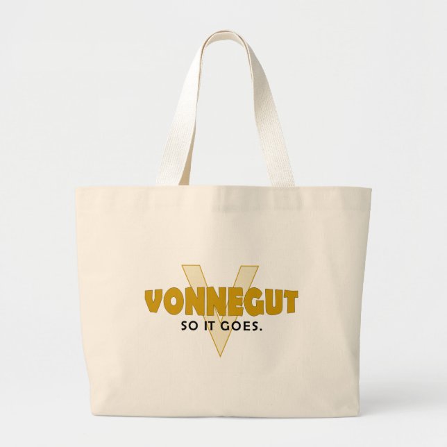 Vonnegut So It Goes Large Tote Bag (Front)