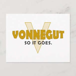 Vonnegut So It Goes Postcard