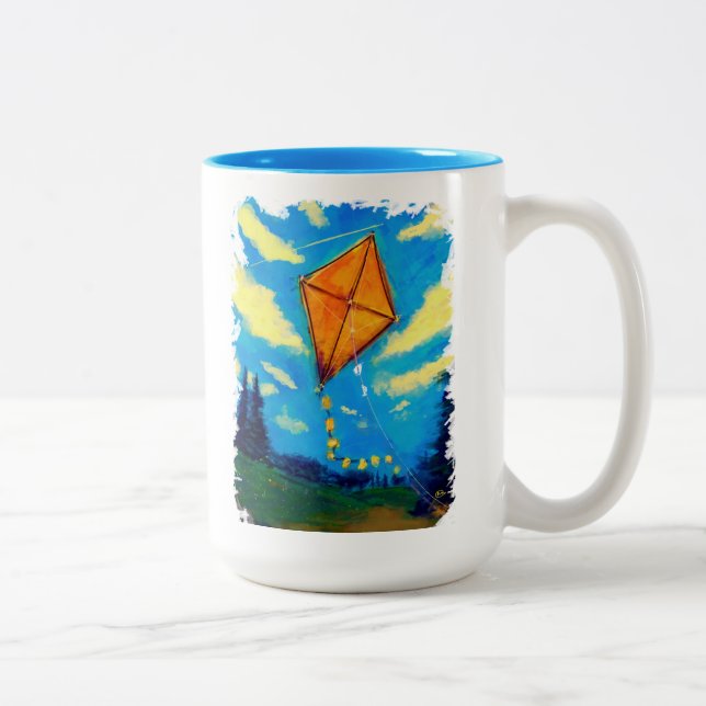 Vont la mouche un cerf-volant - tasse (Droit)